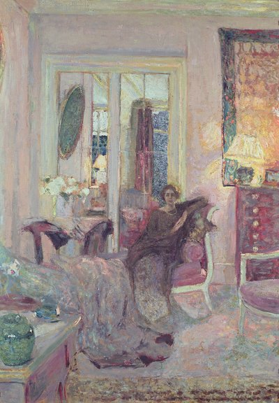 ビベスコ王女の肖像、1920年頃（油彩、段ボール） 作： Edouard Vuillard